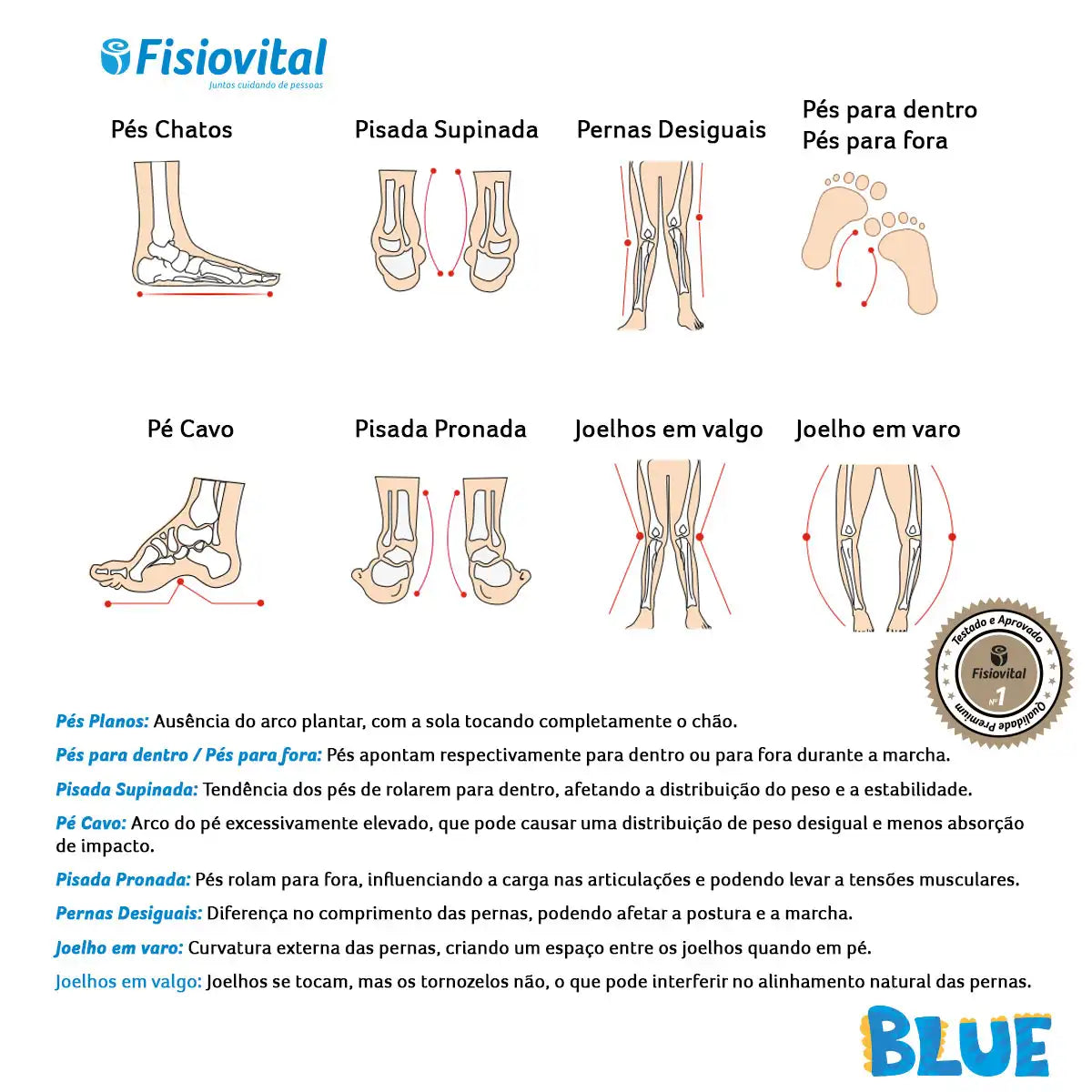 BLUE - Tênis Ortopédico